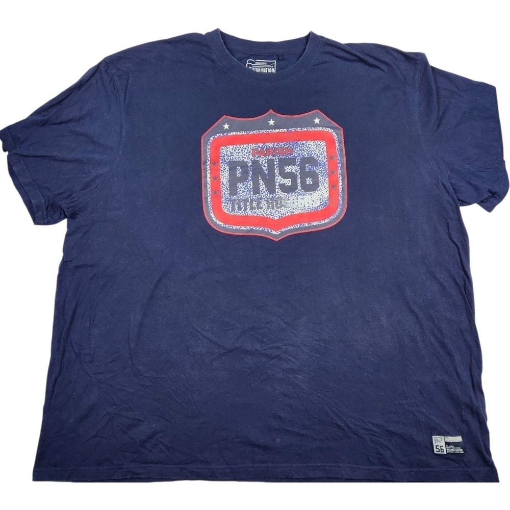 Parish Nation T-Shirt Sz 5XL PN56 Title Holders Navy Blue Graphic‎